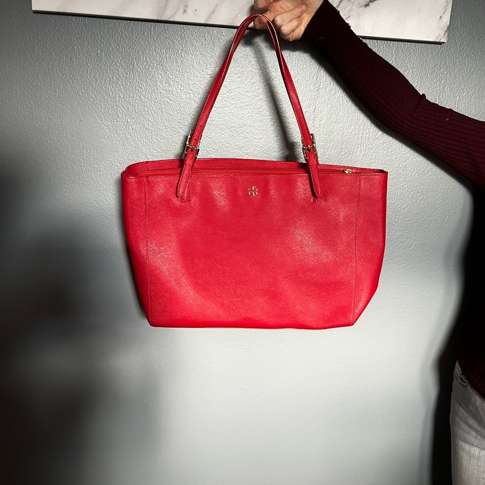 Tory Burch red tote bag